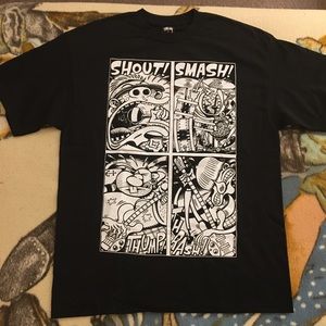 Stussy X Peter Bagge Cartoon Graphic Tee